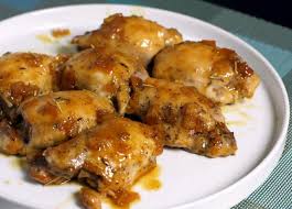 Baked Chicken Thighs With Sweet And Savory Orange Sauce Chicken Thigh Recipes Best Chicken Thigh Recipe Orange Sauce Recipe