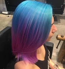 This ombre style looks exhilarating on straight, medium length hair. 20 Blue And Purple Hair Ideas