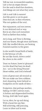 A Psalm Of Life By Henry Wadsworth Longfellow 1807 1882 Psalm Of Life Great Poems Poems
