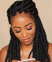 Chunky Box Braids Etsy In 2021 Box Braids Hairstyles Box Braids Styling Braids For Black Hair