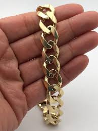 You can hunt for discount codes on many events such as flash sale, occasion like. Men S 14k Solid Yellow Gold Flat Cuban Bracelet Link Chain 8 12 5mm 40 Grams Ebay In 2021 Mens Gold Jewelry Gold Chains For Men Mens Gold Bracelets