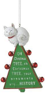 Cat Christmas Decorations Buy 34 Oh Christmas Tree Cat Resin Christmas Ornament Online In India B00kxdoys8