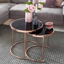 Set Van 2 Tafels O 42 Cm 45 Cm Metaal Glas Zwart Koper Tafels Salontafels Marktplaats Nl Metalen Salontafels Koffietafel Koperen Tafel