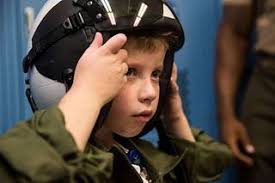 Jack Moser, a 6-year old native of Omaha, Neb., tries