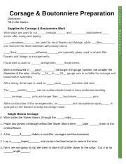 Wedding flower checklist every bouquet arrangement to. Fd Techniques Worksheet Pdf Floral Design Basics Techniques Directions Fill In The Blanks Types Of Flowers 1 There Are Four Categories Of Flowers Mass Course Hero