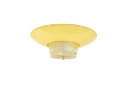 Clips to bulb custom fabric made to order. Vintage Clip On Lamp Shade For Ceiling Lights Yellow And Clear Etsy Lamp Shade Ceiling Lights Ceiling Shades