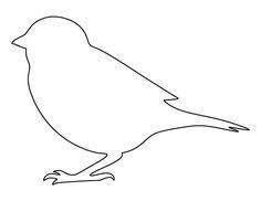 Spatzenmuster Verwenden Sie Den Druckbaren Umriss Zum Basteln Erstellen Von Schablonen Sch In 2020 Schablonen Vogelumriss Holzschnitzmuster