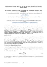 Tuanku syed sirajuddin ibni almarhum tuanku syed putra jamalullail (jawi: Pdf Enhancement Of Antenna S Bandwidth With The Size Modification On Barium Strontium Titanate Elements