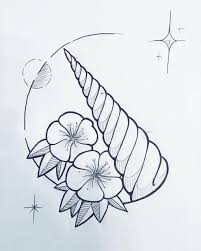 Always Be Yourself Unless You Can Be A Unicorn Meaning Always Be Yourself Unless You Can Be A Unicorn Unique Horn Unicorn Instadraw Blackandwhite Lineart Ins Unicorn Drawing Unicorn Tattoos Drawings