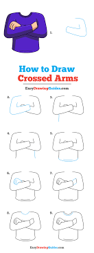 Put a cap over the head and a short, ruffled beard under his face. How To Draw Crossed Arms Really Easy Drawing Tutorial