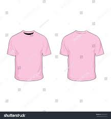 T Shirt Template Light Pink Stock Vector Royalty Free 593575733