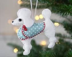 Check spelling or type a new query. Poodle Christmas Ornament Bonbon The White Poodle Felt Dog Ornament Felt Christmas Ornaments Felt Christmas Decorations