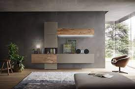 Parete Attrezzata Moderna In Legno Di Recupero 200 Napol Arredamenti Living Room Decor Modern Interior Design Living Room Living Room Wall Units