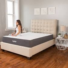 Modern Sleep Cool Gel 10 Ventilated Gel Memory Foam Mattress Twin Xl Walmart Com Solid Wood Platform Bed Foam Mattress Wood Platform Bed