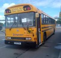 Vehicle Details: 2001 Bluebird American School bus right ...