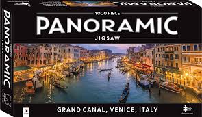 Ravensburger ricordi trefl wentworth wrebbit : 1000 Piece Panoramic Jigsaw Puzzle Grand Canal Venice Italy 1000 Piece Jigsaws Adults Hinkler