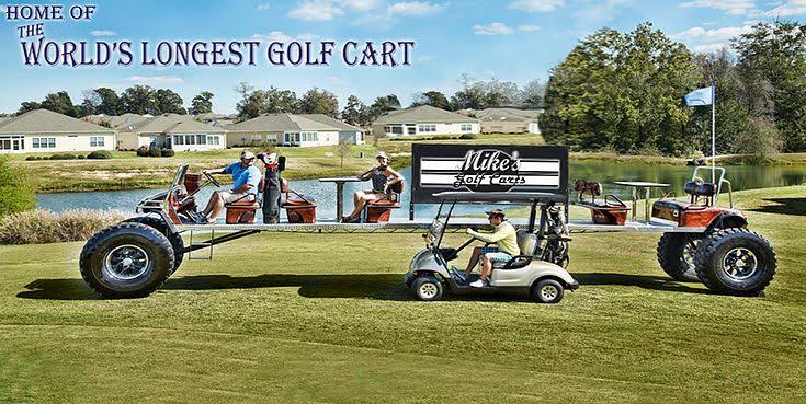 Mga resulta ng larawan para sa World's longest golf cart"