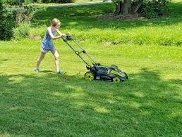 Tired of the cost and continued maintenance of gas powered lawn equipment, i made the decision to go electric, even after the ribbing from my male counterparts to turn in my man card, i opted for the ryobi 40v self. Self Propelled Battery Powered Kid Friendly Introducing Ryobi Mower