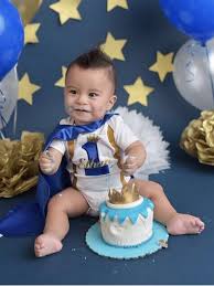 Cake smash first birthday baby boy blue yellow stars inspiration ideas. Birthday Cape Blue 1st Birthday Outfit First Birthday Etsy