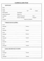 Documento elaborado para apresentação pessoal, de forma sintética e ordenada, utilizado nas mais variadas situações: Resultado De Imagem Para Curriculum Vitae Em Portugues Para Imprimir Curriculo Prontos Modelo De Curriculo Pronto Curriculo Simples