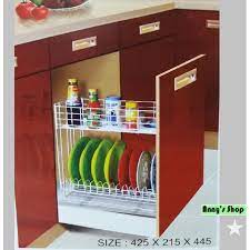 Rak piring untuk kitchen set. Vj Rak Piring Kitchen Set Kis Susun 2 Tatakan Shopee Indonesia