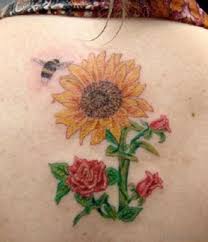 Go over the drawing in ink 85 Pretty Sunflower Tattoos Designs For Back