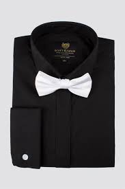 Scott Taylor Black Shirt White Bow Tie Suit Direct