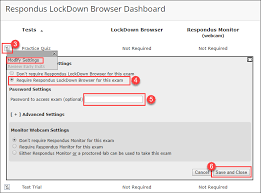 Lockdown browser is a custom browser that locks down the testing environment within a learning management system. How To Make The Respondus Lockdown Browser Required For Tests In Blackboard Information Technology Services