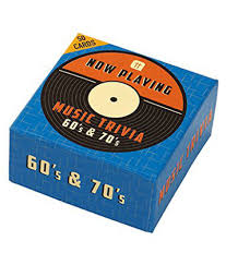 For all the music lovers out there check out this classic rock trivia quiz, featuring musical questions from the '60s, '70s and '80s. Talking Tables Now Playing 60s And 70s Music Trivia Box Party Game Set Multicolor Buy Talking Tables Now Playing 60s And 70s Music Trivia Box Party Game Set Multicolor Online At