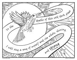There are many kinds of bubble letter fonts available with letters and numbers. Mental Illness Akire Bubar Health Coloring Songbird In Flight 1500x1159 High School Mental Health Coloring Pages