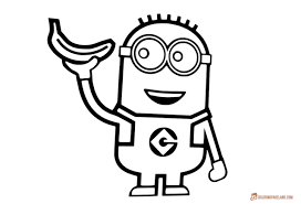 More images for minions easter coloring pages » Minion Coloring Pages For Kids Free Printable Templates