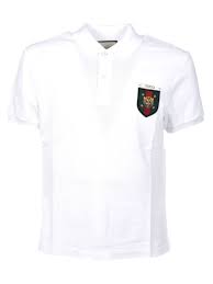Black And White Polo Shirt Mens Gucci Crest Patch Stretch Cotton Pique Polo White Modesens Mens White Shorts White Shirt Men White Polo Shirt