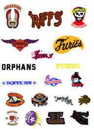 The Warriors Movie Gang Logos Movie T Shirt Warrior Movie Movie T Shirts Warrior Logo