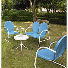Crosley Furniture Griffith Metal Chair Walmart Com Outdoor Seating Set Patio Seating Sets Patio Furniture Sets