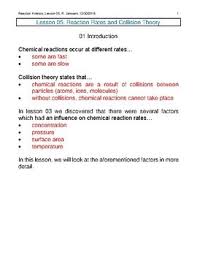 The collision theory gizmo allows you to experiment with several factors that affect the rate at which reactants are transformed into products in a chemical reaction. Collision Theory Worksheets Teaching Resources Tpt