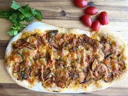 Pinsa Romana Zucchini Trifolati Rezepte Lebensmittel Essen Essen
