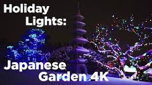 Winter Lights Japanese Garden Youtube
