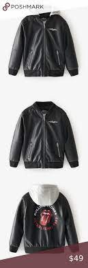 Zara The Rolling Stones Jacket Jackets Zara Faux Leather Jackets