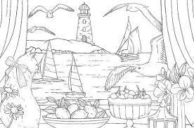 omeletozeu coloriage paysage cardinal pour adultes