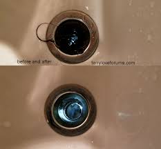 hair in bathroom sink/lav drain terry