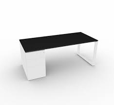 Ebay eckschreibtisch weiß mit schwarz dekor. Schreibtisch Mit Unterbaucontainer Loopy