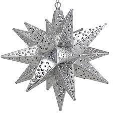 The marbles glow like jewels when the star is lit up. Moravian Star Light Flower Pierced Tin Silver 15 Buy Online In Bahamas At Bahamas Desertcart Com Productid 65830164
