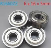 4pcs R1660zz Sealed Bearing 6 x 16 x 5 mm for TAMIYA TRAXXAS ALIGN RC Hobby  DIY