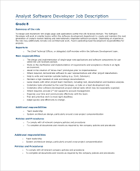 Free 9 Sample Software Developer Job Description Templates In Pdf