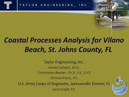 coastal processes analysis for vilano beach st johns