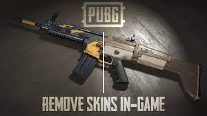 Pubg Remove Apply Weapon Skins In Game Youtube