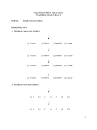 Text of soalan pendidikan muzik 3. Soalan Pendidikan Muzik Tahun 3