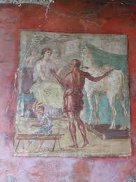 Dedalo Presenta La Vacca Artificiale A Pasifae Un Affresco Della Casa Dei Vettii House Of The Vetti Pompeii Art Pompeii Ancient Rome
