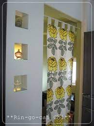 おしゃれなで景色が変わる 和風 北欧風アイテムや手作り方法も キナリノ インテリア のれん インテリア カーテン リビング おしゃれ