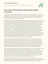 As a brand, hilton honors' role is to amplify all the other brands and ladder up to the hilton brand. How Hilton Hotels Builds A Relationship With Its Customers Phdessay Com